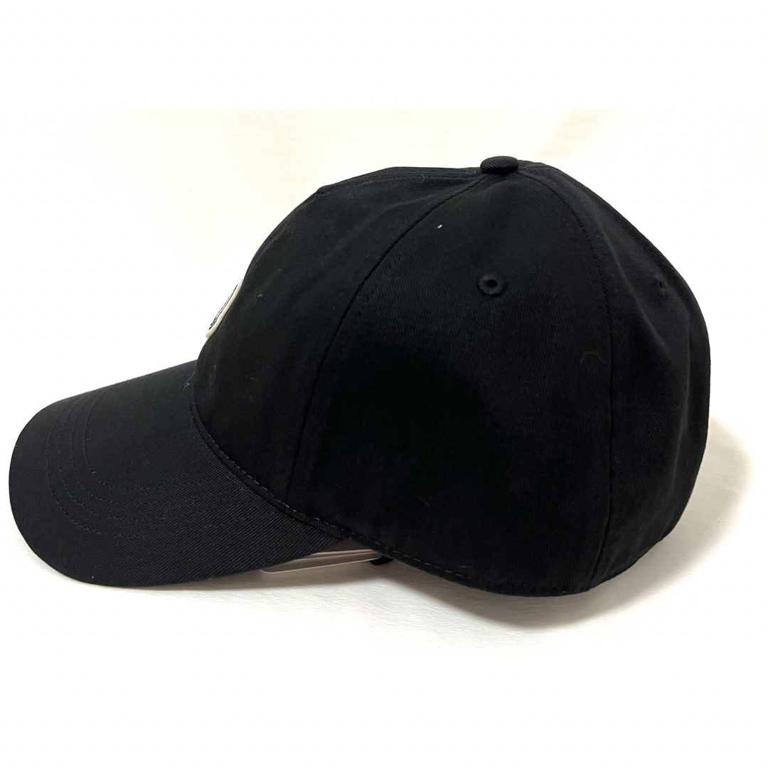 ブラック moncler キャップ ロゴ パッチ 帽子 ワッペン