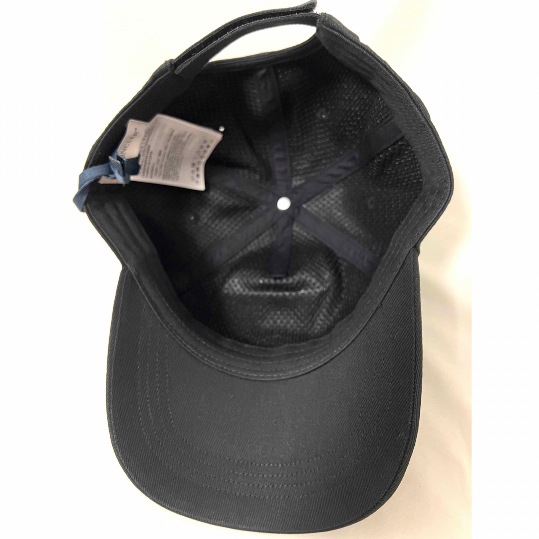 ブラック moncler キャップ ロゴ パッチ 帽子 ワッペン
