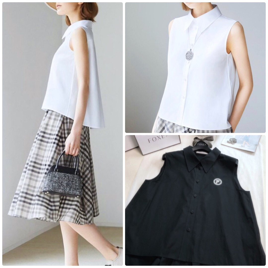 フォクシー《Blouse Jasmine》ブラックブラック　＊42サイズ＊