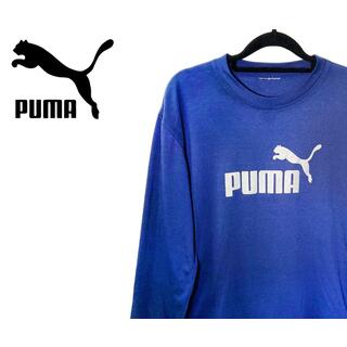 プーマ(PUMA)のプーマ　長袖 Tシャツ　ブルー　K00058(Tシャツ/カットソー(七分/長袖))