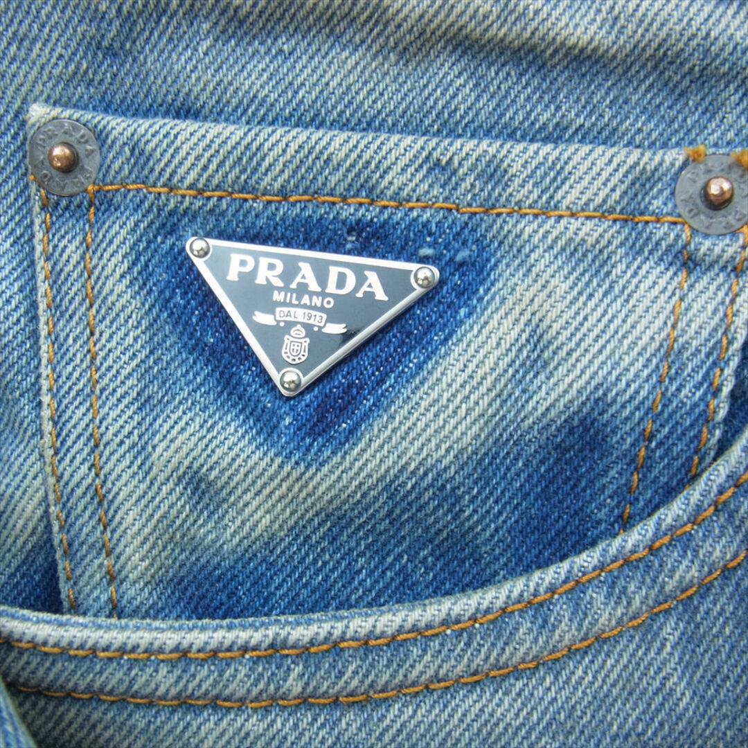 PRADA - PRADA プラダ デニムパンツ 23SS GEP351 三角プレート ...