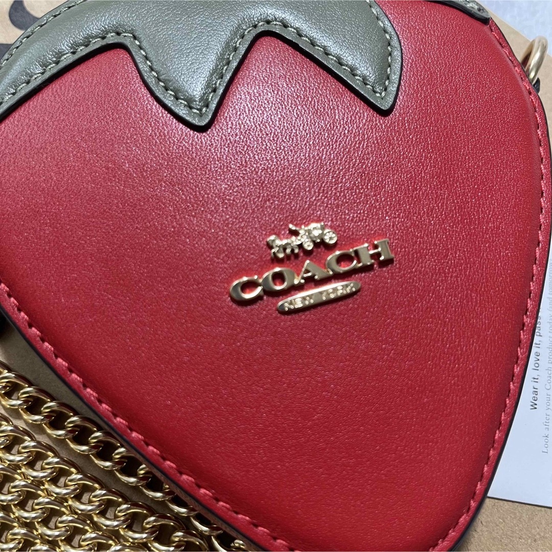 可愛い♡COACH コーチ ストロベリー コインケース チェーン付 いちご