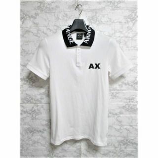 アルマーニエクスチェンジ(ARMANI EXCHANGE)の☆アルマーニ エクスチェンジ ロゴ プリント ポロシャツ/半袖/メンズ/Ｍ(ポロシャツ)