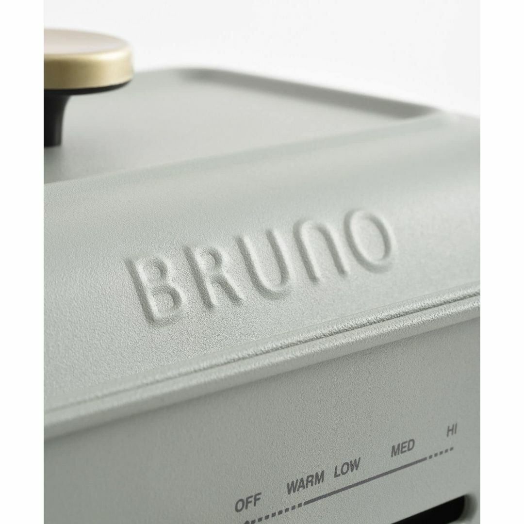 色: グリーン】BRUNO ブルーノ コンパクトグリルホットプレート 減煙