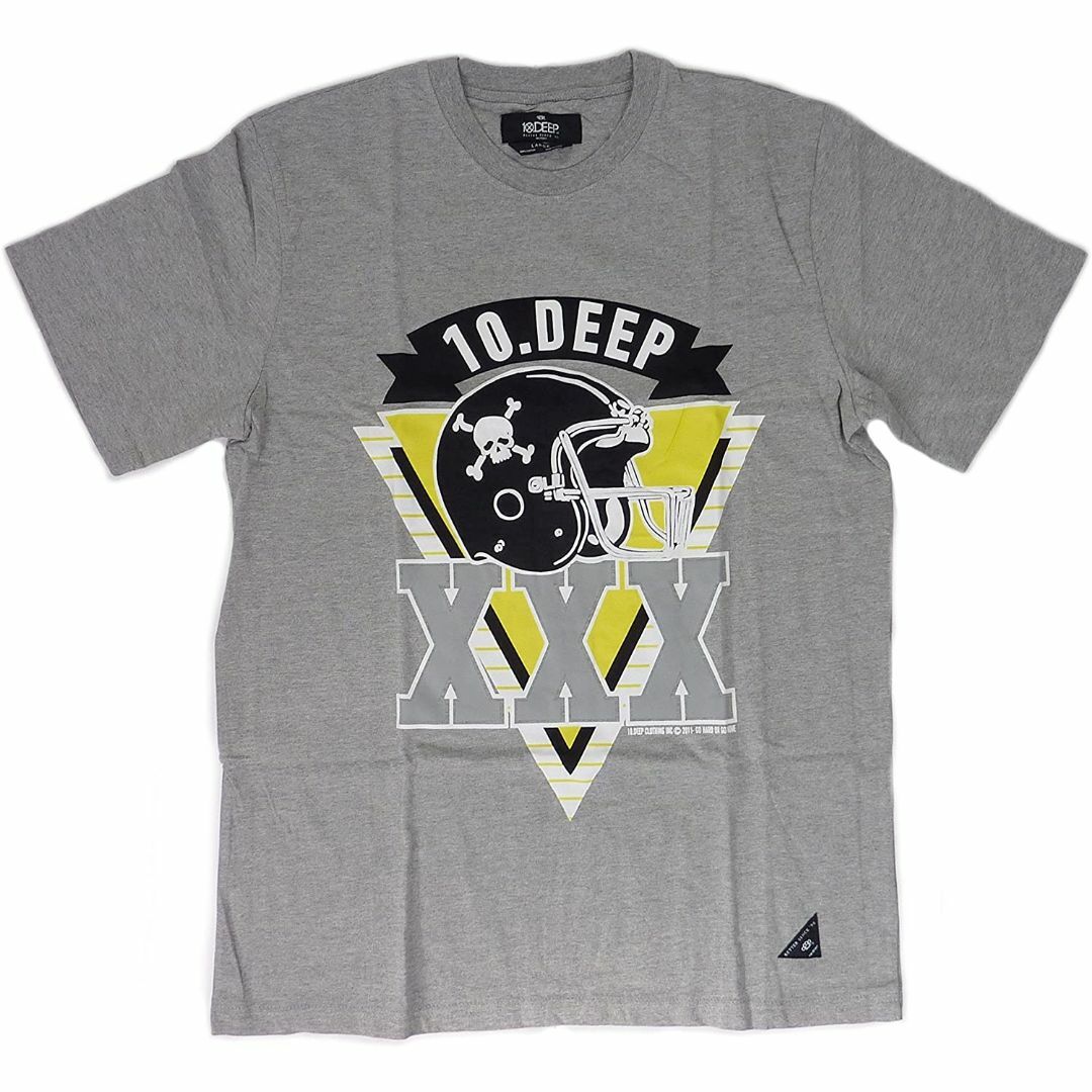 10 DEEP テンディープ XXXロゴ 半袖 Tシャツ グレー L