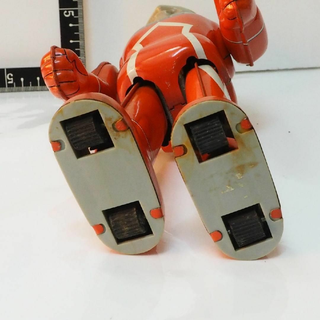 ブルマァク【MAT隊員ヘルメット欠 動作不良】ブリキ ゼンマイ歩行ロボットTIN