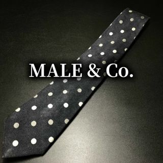 メイルアンドコー(MALE&Co.)のメール＆コー ドット ダークグレー ネクタイ B102-N16(ネクタイ)