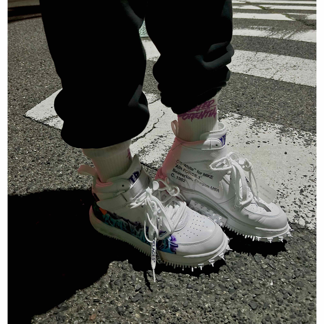 OFF-WHITE - Off White Nike AF1 Mid Graffiti 27.5cmの通販 by