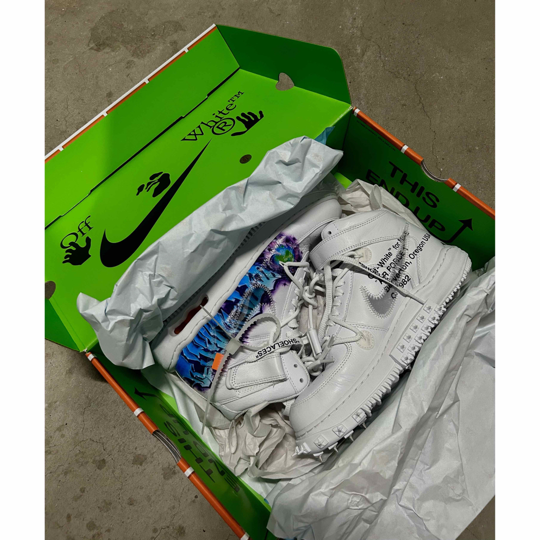 Off White Nike AF1 Mid Graffiti 27.5cm