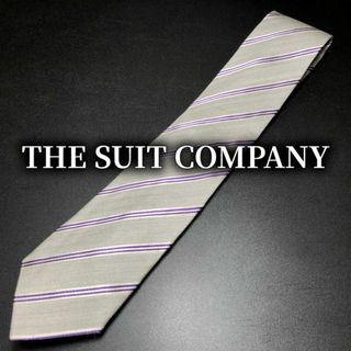 スーツカンパニー(THE SUIT COMPANY)のスーツカンパニー レジメンタル グレー ネクタイ B102-N19(ネクタイ)