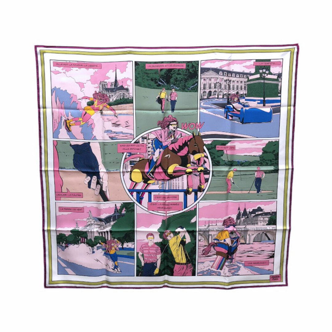 Hermes - エルメス HERMES カレ90 ダブルフェイス WOW スカーフ レ