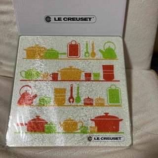 ルクルーゼ(LE CREUSET)のル・クルーゼ　ガラスキッチンプレート(収納/キッチン雑貨)