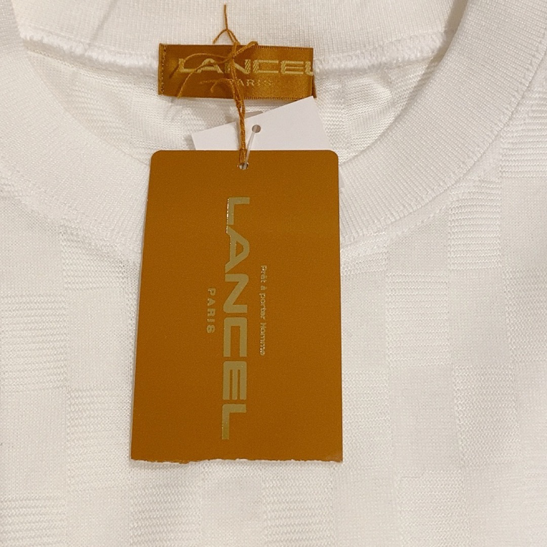 LANCEL(ランセル)のLANCEL ランセル　トップス　Tシャツ　ホワイト　メンズXL 白ティー メンズのトップス(Tシャツ/カットソー(半袖/袖なし))の商品写真