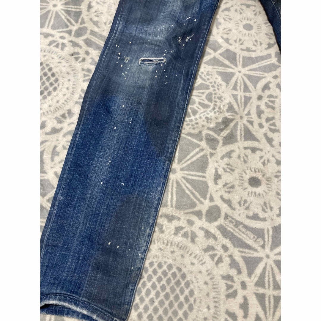 DSQUARED2 ディースクエアード スタッズ ダメージ加工 デニム 44