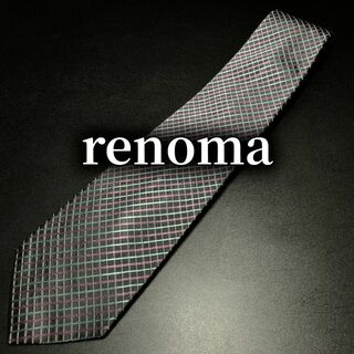 レノマ(RENOMA)のレノマ チェック グレー ネクタイ B102-O01(ネクタイ)