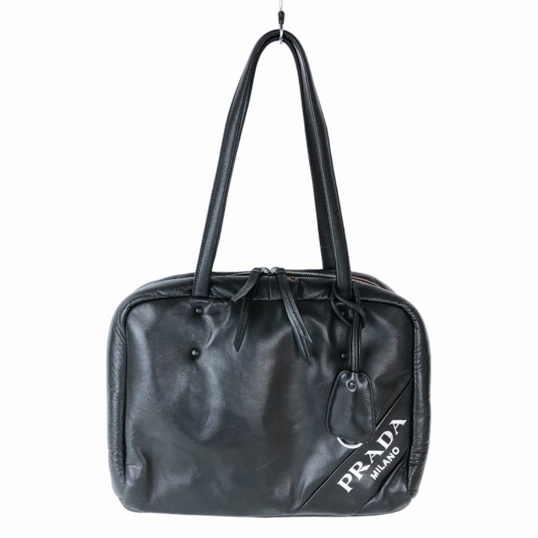 プラダ PRADA パデッドナッパレザーショルダーバッグ ショルダーバ約32cm高さ