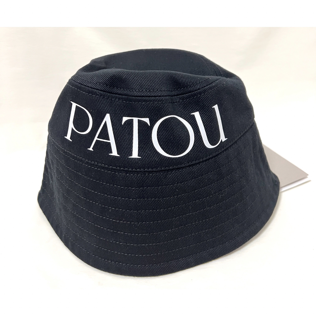黒 xs s パトゥ patou コットンパトゥ バケットハット ハット 帽子 - 帽子
