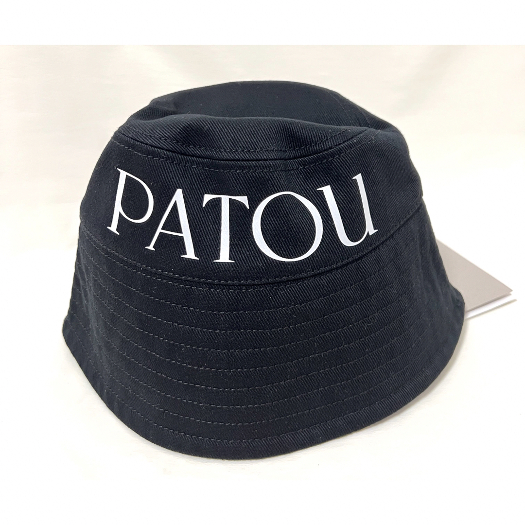 PATOU - 黒 xs s パトゥ patou コットンパトゥ バケットハット ハット