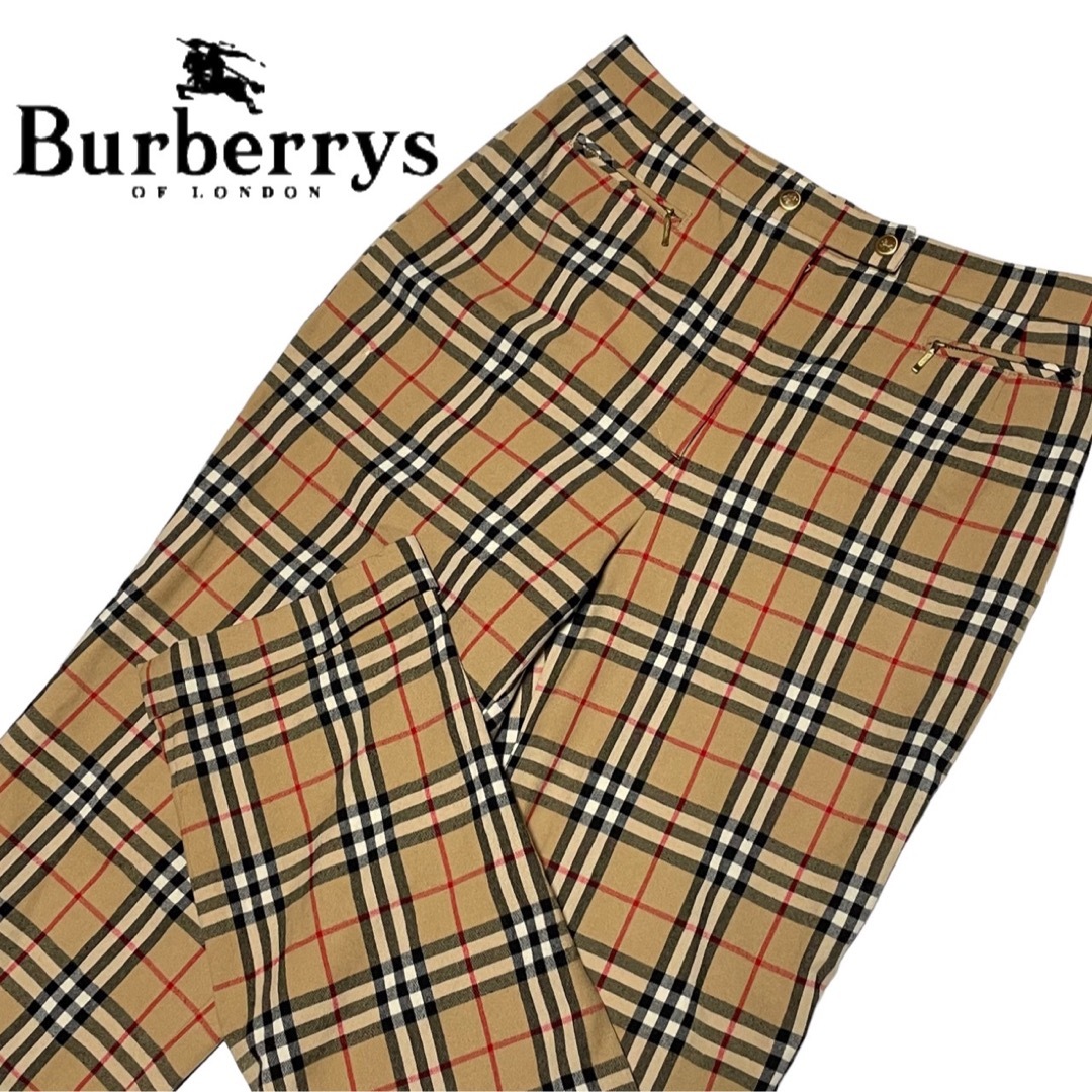 未使用】 BURBERRY バーバリー パンツ ノバチェック 大きいサイズ-