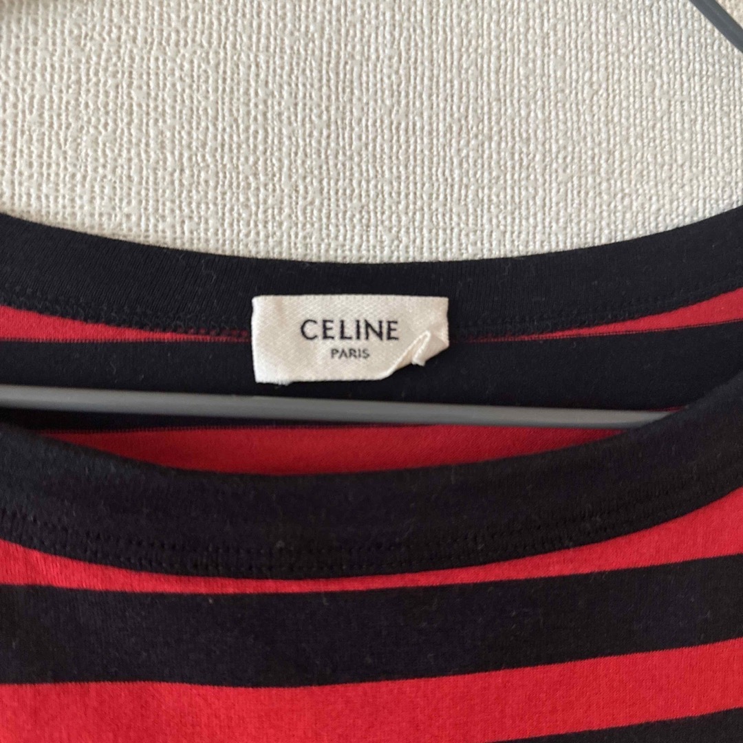 celine(セリーヌ)の美品Celine エディスリマン期ボーダーカットソーL レディースのトップス(Tシャツ(半袖/袖なし))の商品写真