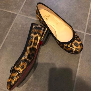 Christian Louboutin レオパードバレエシューズ tic-guinee.net