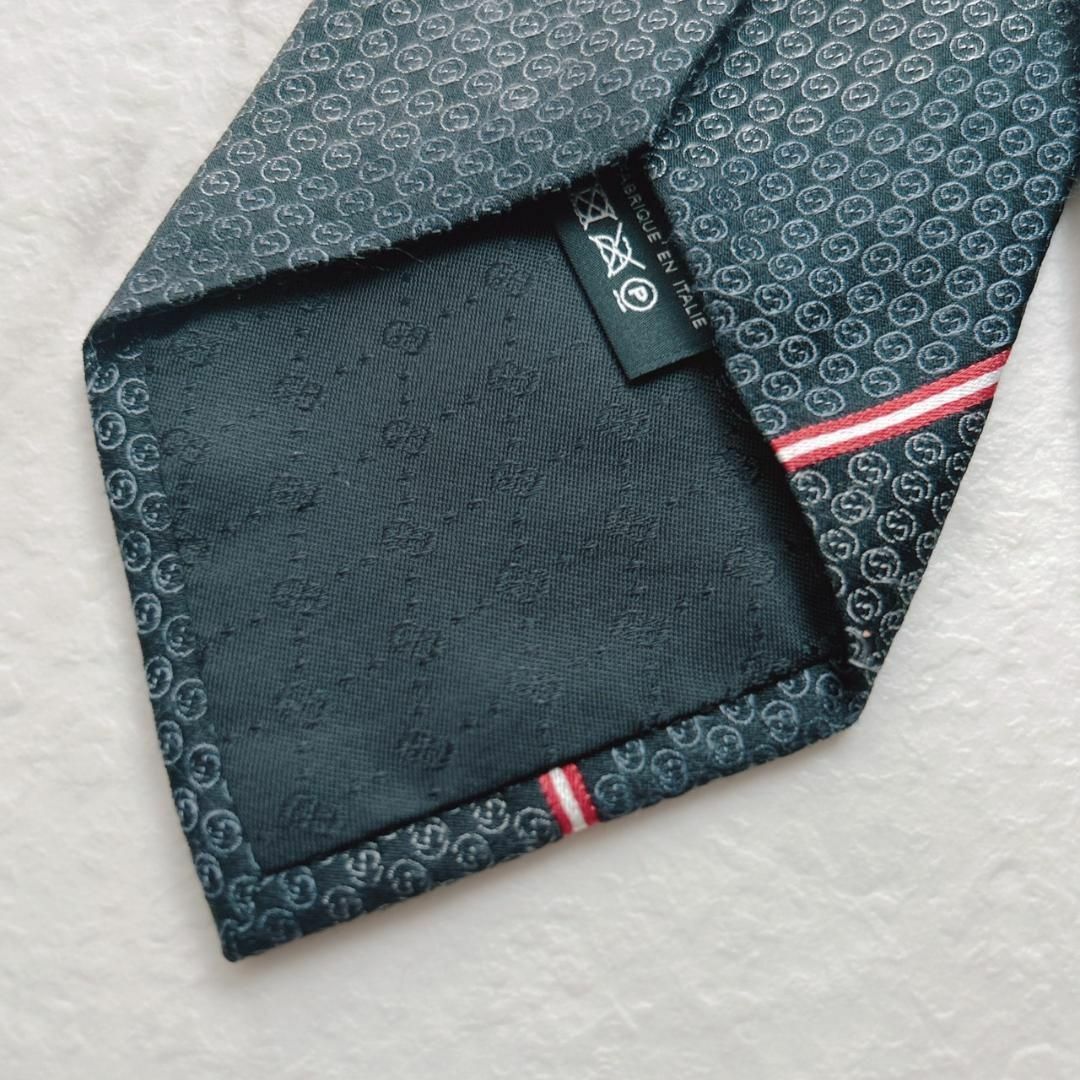 GUCCI グッチ ネクタイ シルク100% GG柄 ダブルG柄斜めストライプ