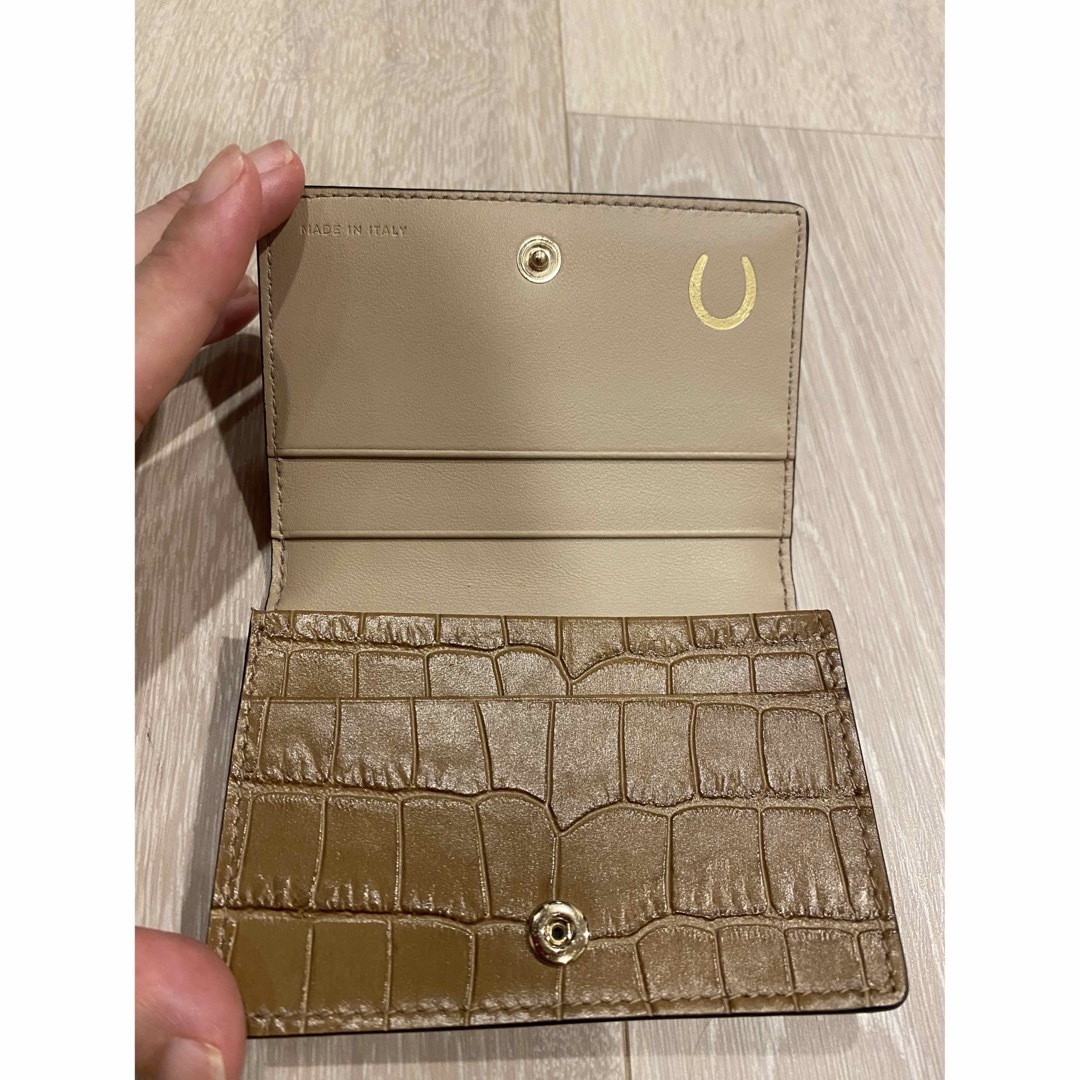 Smythson(スマイソン)のSmythson Mara レザー二つ折りカードケース レディースのファッション小物(名刺入れ/定期入れ)の商品写真