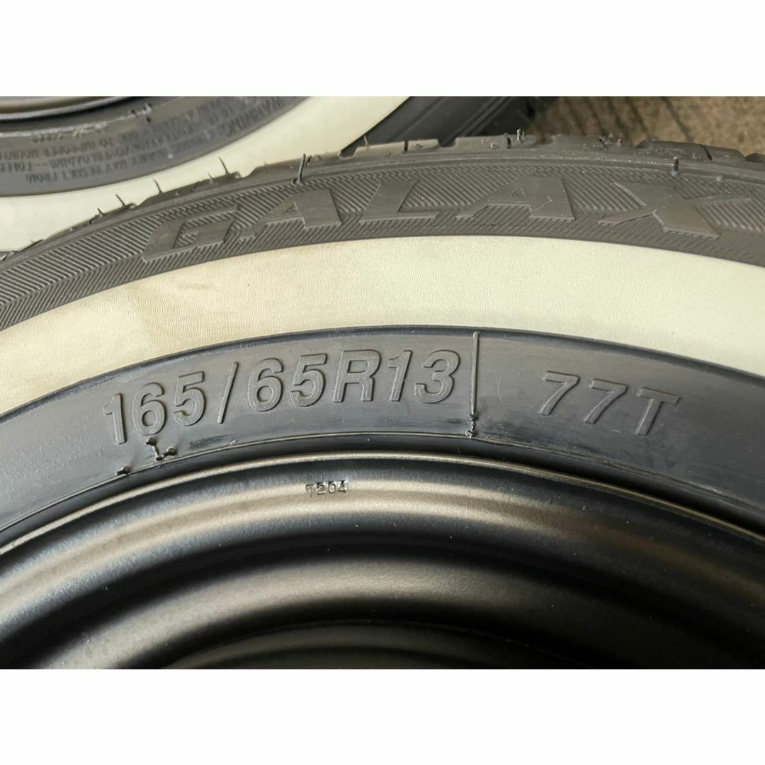 165/65R13 ホワイトリボン タイヤ 4本セット 送料無料！13インチ 自動車/バイクの自動車(タイヤ)の商品写真