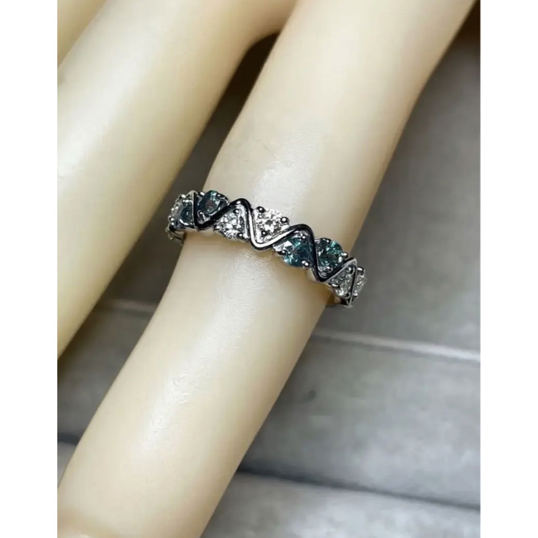 JE635☆高級 アレキサンドライト0.32ct D ptリング ソ付 - margaritas