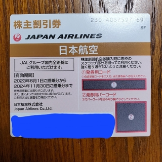 ジャル(ニホンコウクウ)(JAL(日本航空))のJAL株主優待券 有効期間2024/11/30迄(その他)