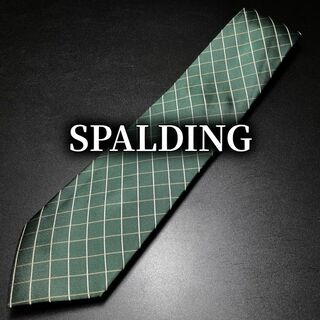 スポルディング(SPALDING)のスポルディング チェック グリーン ネクタイ B102-P14(ネクタイ)