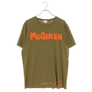 アレキサンダーマックイーン(Alexander McQueen)のアレキサンダーマックイーン  622104 QRZ57 グラフティロゴTシャツ メンズ XL(Tシャツ/カットソー(半袖/袖なし))