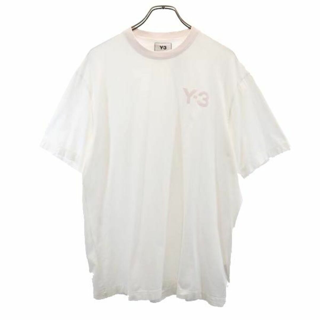 ワイスリー 半袖 Tシャツ M ホワイト系 Y-3 Yohji Yamamoto adidas ロゴ メンズ   【230712】 メール便可