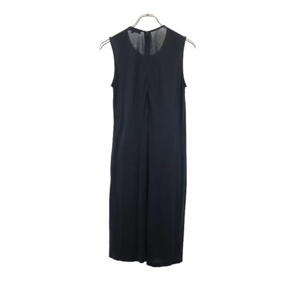 ウィークエンドマックスマーラ シルク ノースリーブ ワンピース S ブラック系 WEEKEND MaxMara バックジップ レディース   【230712】 1