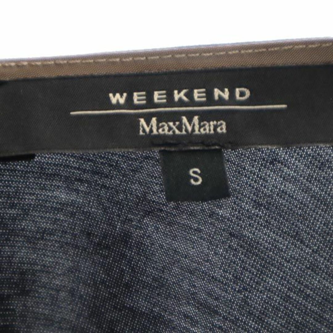 ウィークエンドマックスマーラ シルク ノースリーブ ワンピース S ブラック系 WEEKEND MaxMara バックジップ レディース   【230712】 6