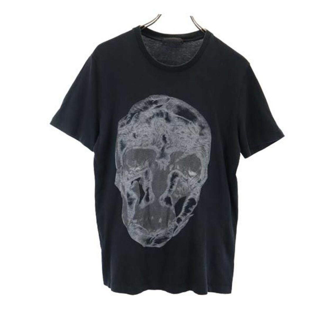 アレキサンダーマックイーン イタリア製 プリント 半袖 Tシャツ XS ブラック系 Alexander McQueen メンズ 【中古】  【230712】 メール便可 | フリマアプリ ラクマ