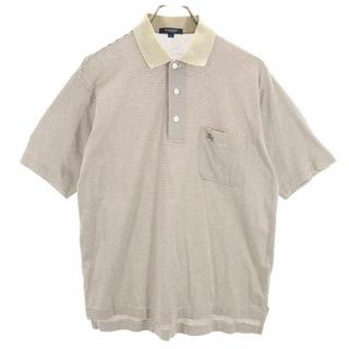 バーバリー(BURBERRY) ポロシャツ(メンズ)（ブラウン/茶色系）の通販