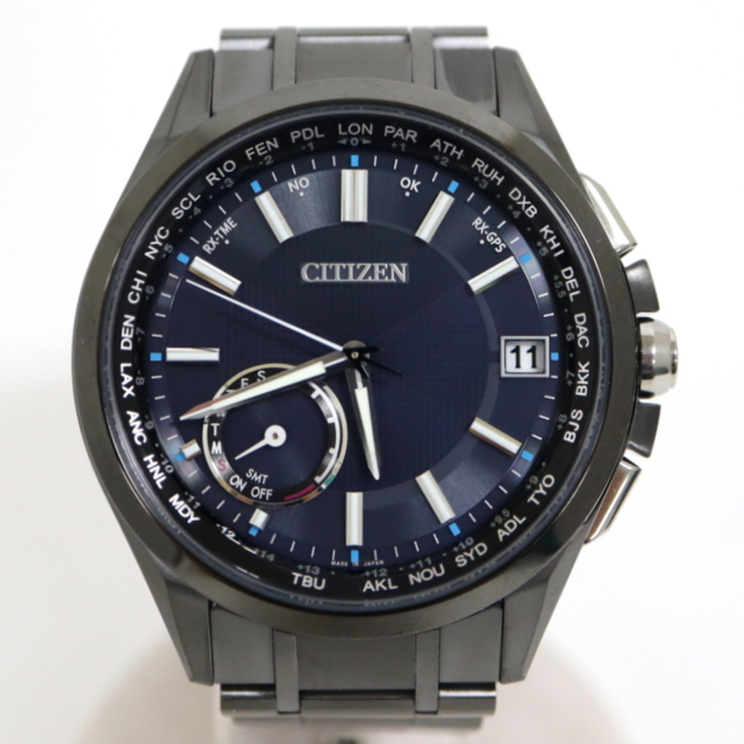 CITIZEN(シチズン)の【CITIZEN】シチズン 腕時計 アテッサ エコドライブ スーパーチタニウム メタル×ダークブルー CC3015-57L/ng0140 メンズの時計(腕時計(アナログ))の商品写真