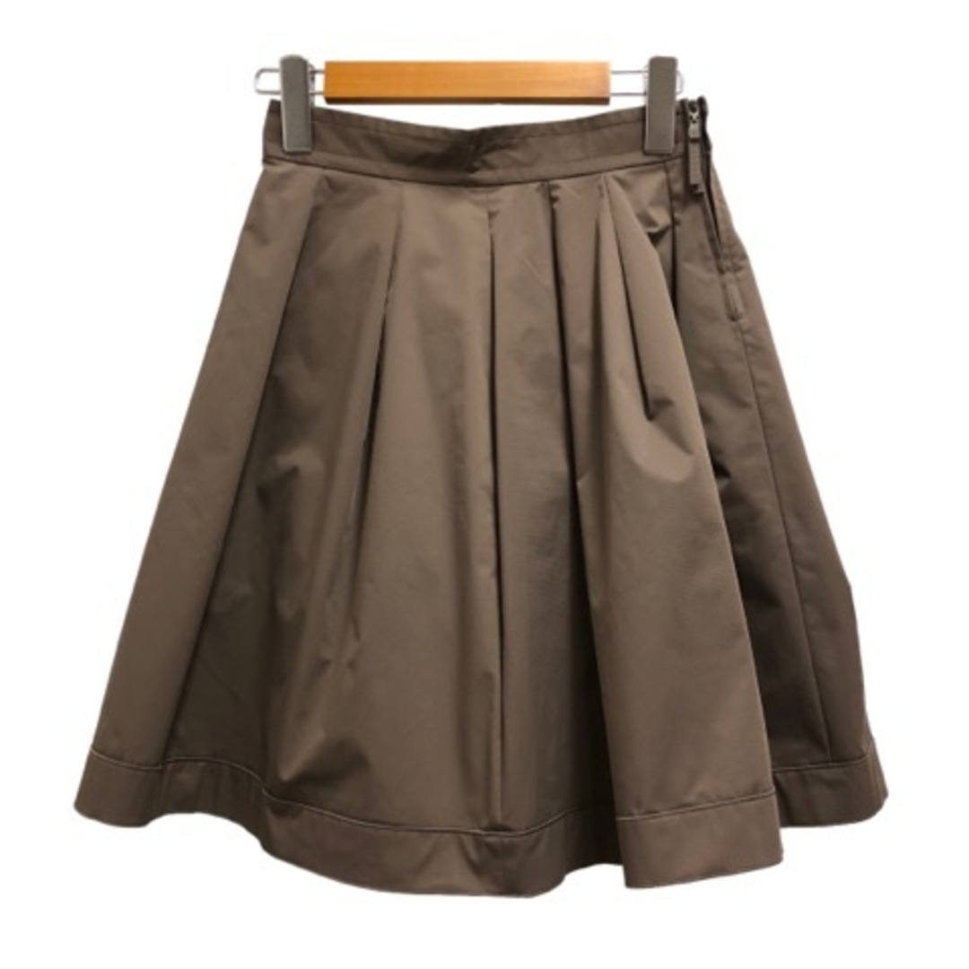 フォクシーニューヨーク FOXEY NEW YORK フレアスカート 無地 茶 レディースのスカート(ミニスカート)の商品写真