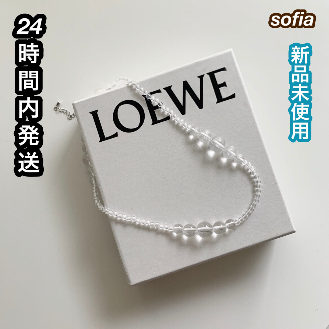 lawgy(ラウジー)のsofia クリアボールビーズネックレス　韓国　おしゃれ レディースのアクセサリー(ネックレス)の商品写真