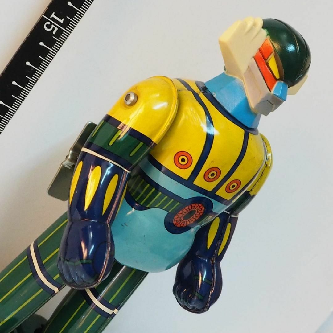 タカラ【鋼鉄ジーグ 動作確認済】当時物ブリキ ゼンマイ歩行ロボット