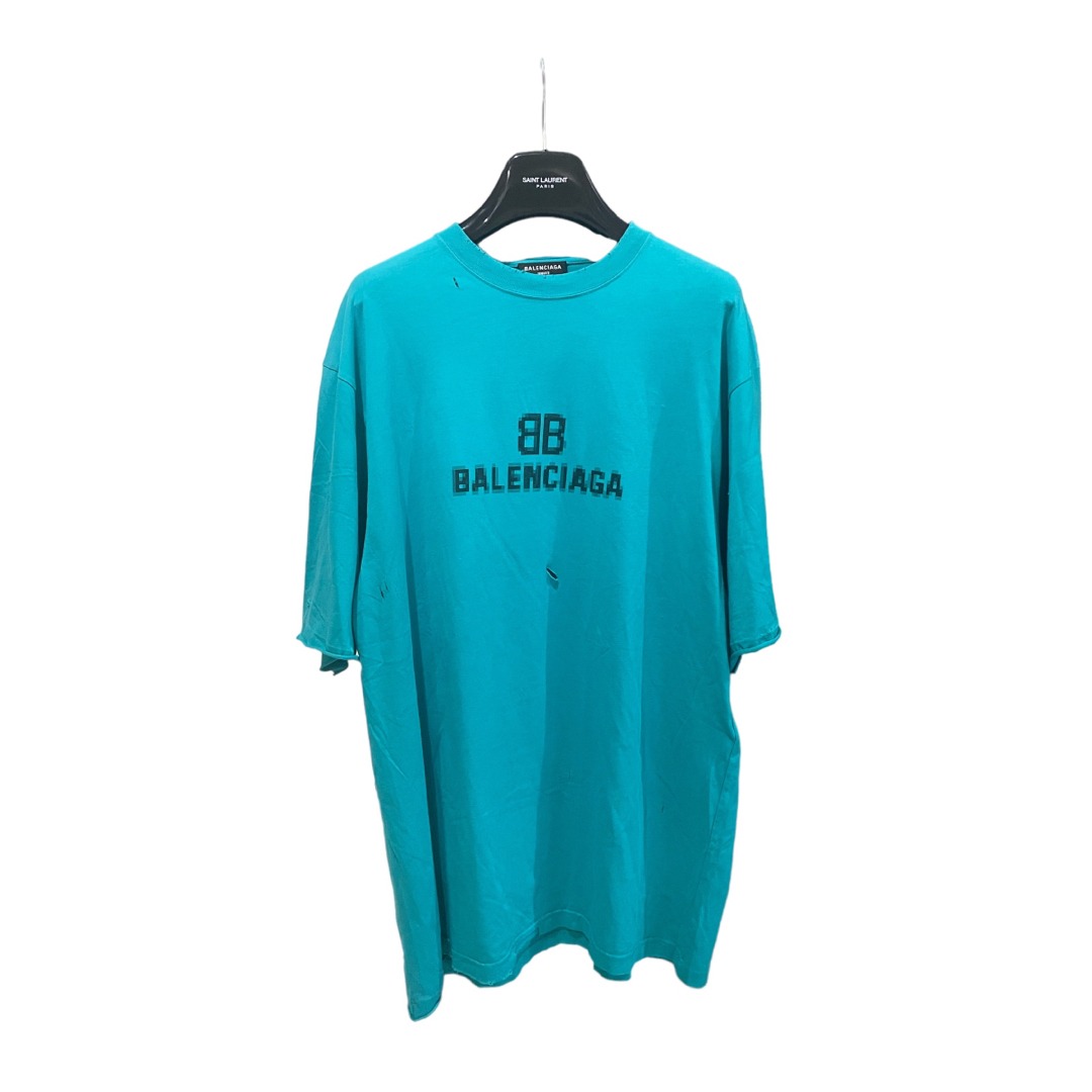 希少】BALENCIAGA デストロイ ピクセルロゴ Tシャツ | inodrone.ma