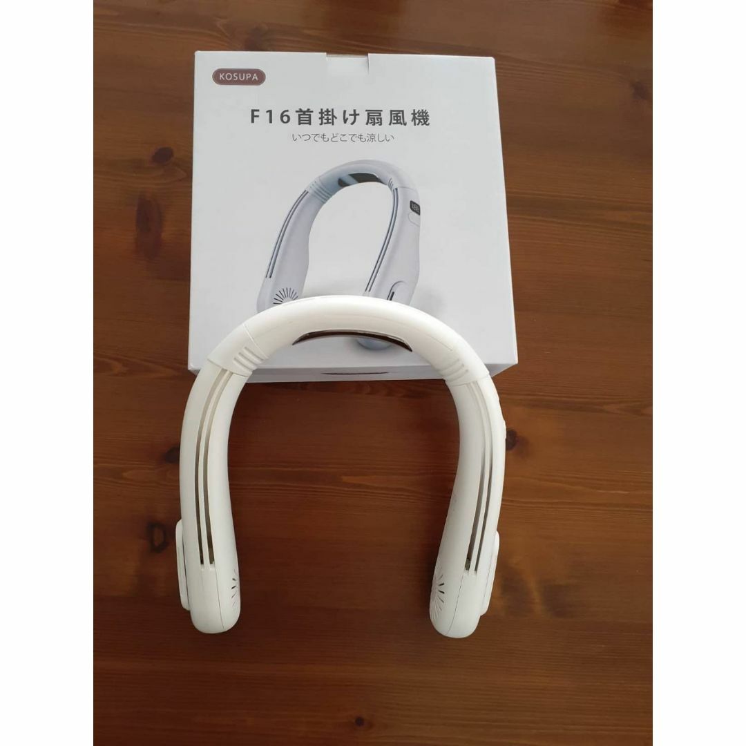 首掛け扇風機 / 接触冷感機能付き / 12時間連続稼働 / 風量調節可能の