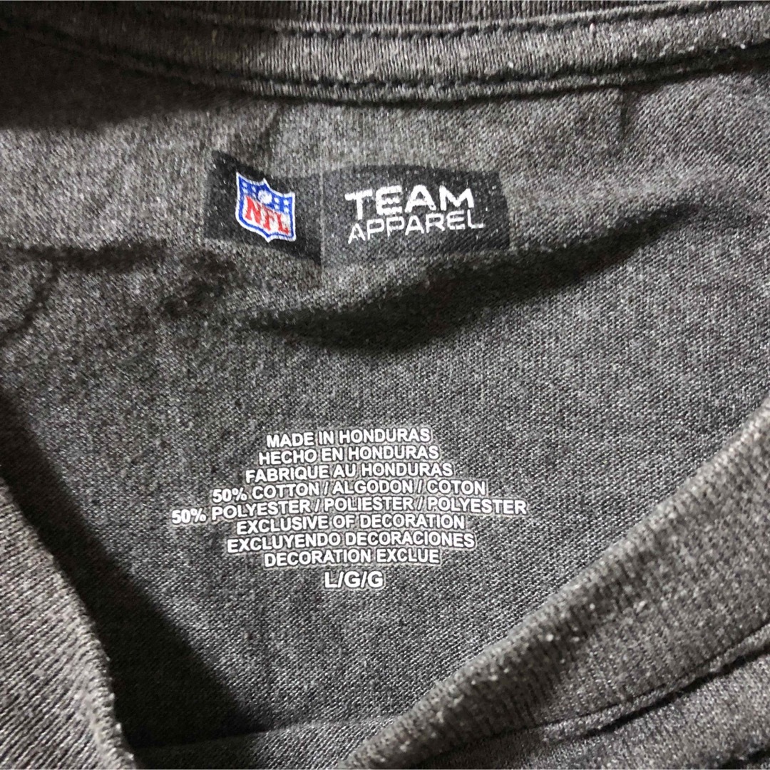 NFL アメフト チームロゴ メンズ ブラック L  半袖 Tシャツ