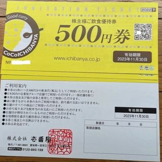 CoCo壱番屋 株主優待券 4000円分(レストラン/食事券)