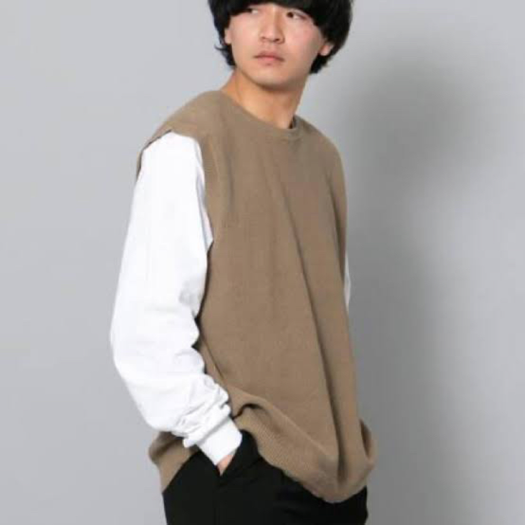 SENSE OF PLACE by URBAN RESEARCH(センスオブプレイスバイアーバンリサーチ)の【SENSE OF PRACE KNIT VEST】 メンズのトップス(ベスト)の商品写真