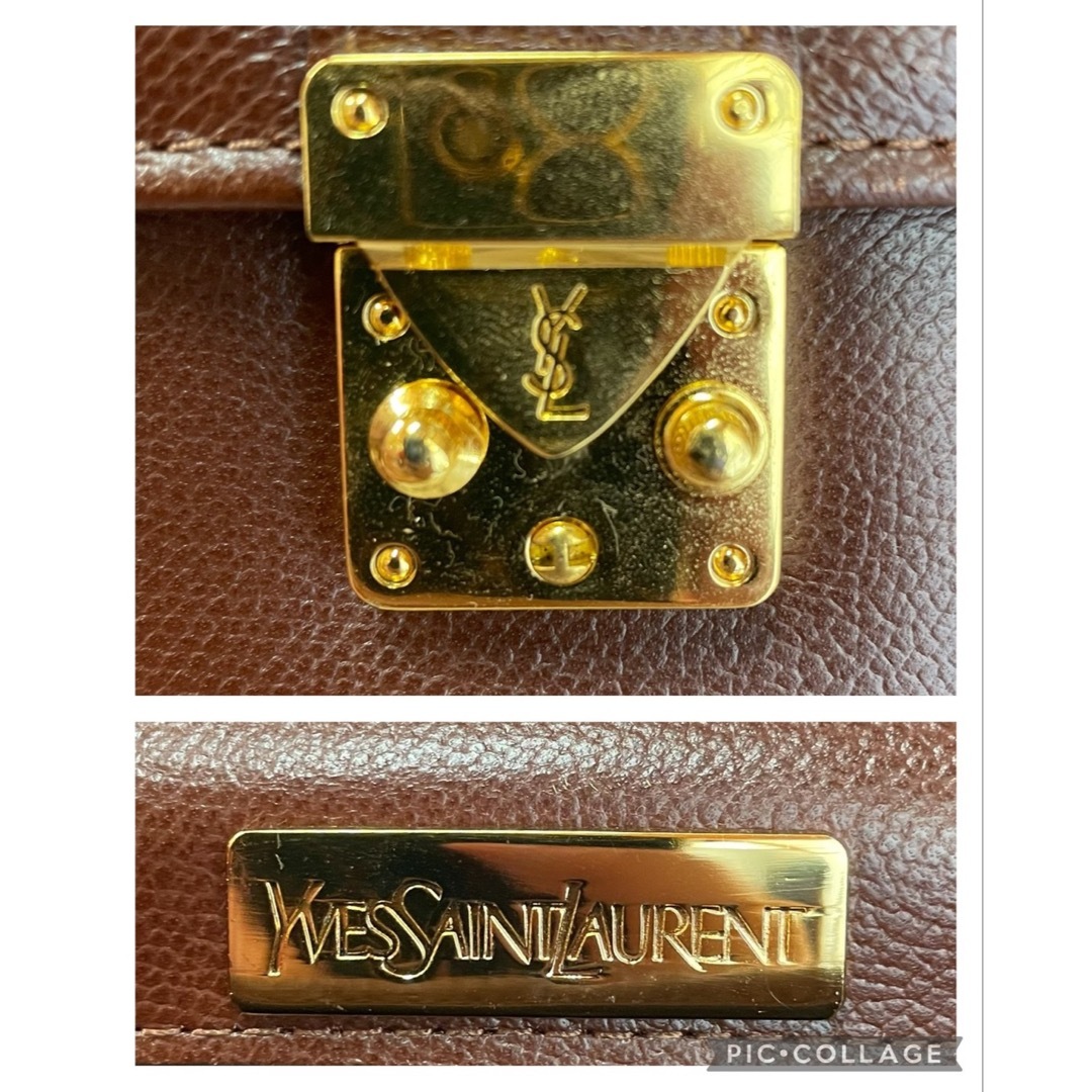 Yves Saint Laurent(イヴサンローラン)の【極美品】 イヴサンローラン ビジネスバッグ 自立 鍵付き 多機能 ブラウン メンズのバッグ(ビジネスバッグ)の商品写真