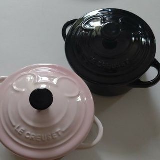 ルクルーゼ(LE CREUSET)の≪最終❗️お値下げ❗️≫ル・クルーゼ ミニ ココット ミッキー マウス(鍋/フライパン)