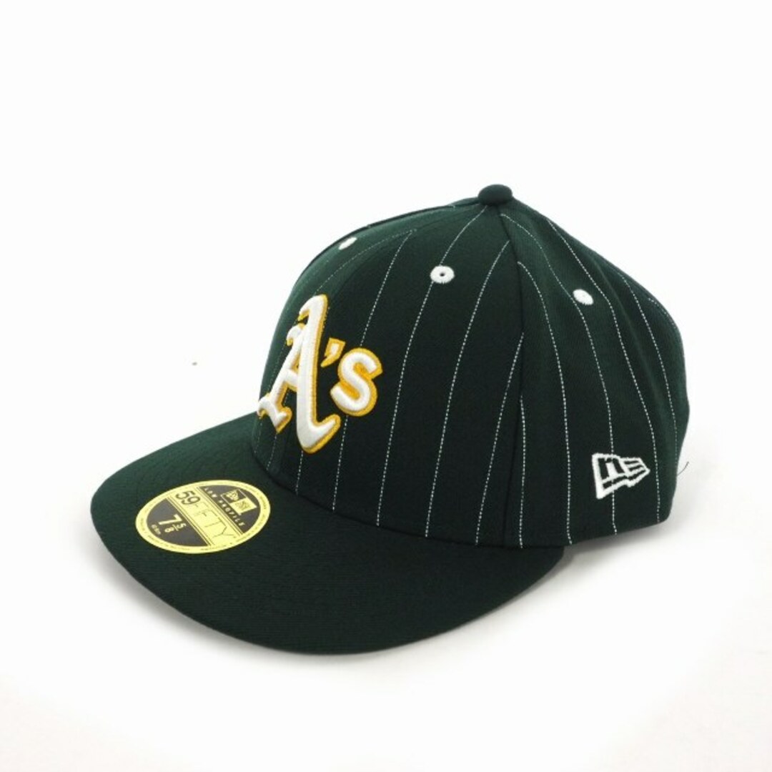 NEW ERA(ニューエラー)のニューエラ P 59FIFTY MLB Pinstripe アスレチックス 帽子 メンズの帽子(その他)の商品写真