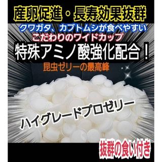 特選ハイグレードプロゼリー50個☆産卵促進・長寿に抜群！食べやすいワイドカップ(虫類)